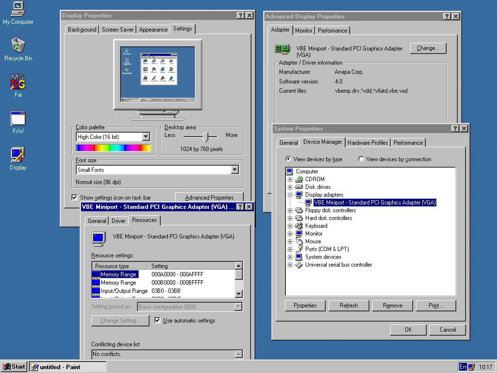 Graphics Driver Windows 98 Virtualbox